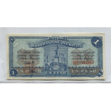 MEJICO 1915 UN PESO TOLUCA BILLETE SIN CIRCULAR, UNC